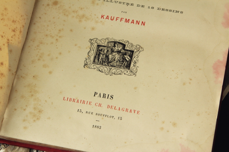 アンティークブック　妖精　古書　童話　フランス