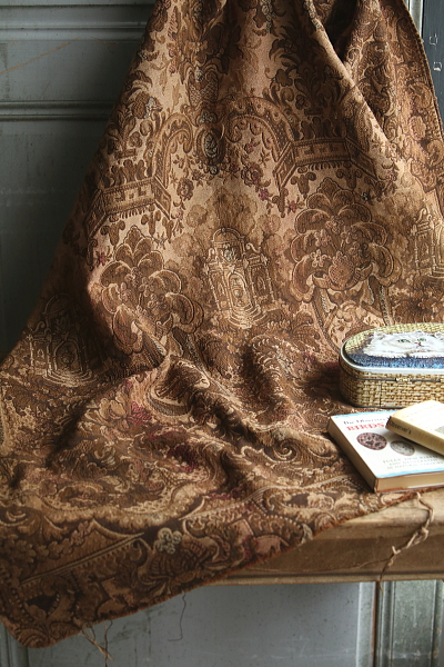 花のヴィンテージゴブラン　フランス アンティークストリュフ 20251125