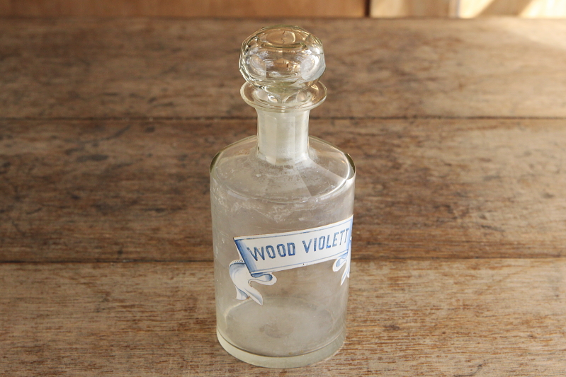 アンティークボトル　woodviolet ニオイスミレ　イギリス