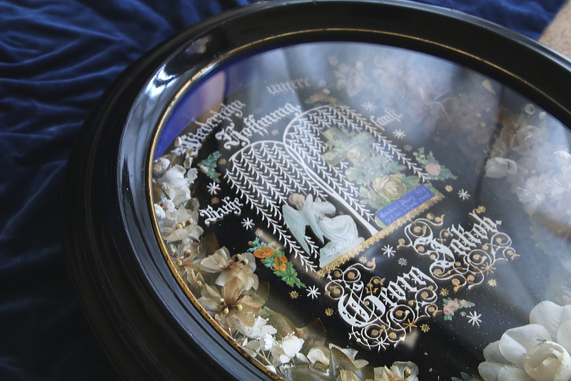 天使のメモリアルアートフレーム クロスターアルバイテン　天使　ドイツ・オーストリア アンティークストリュフ