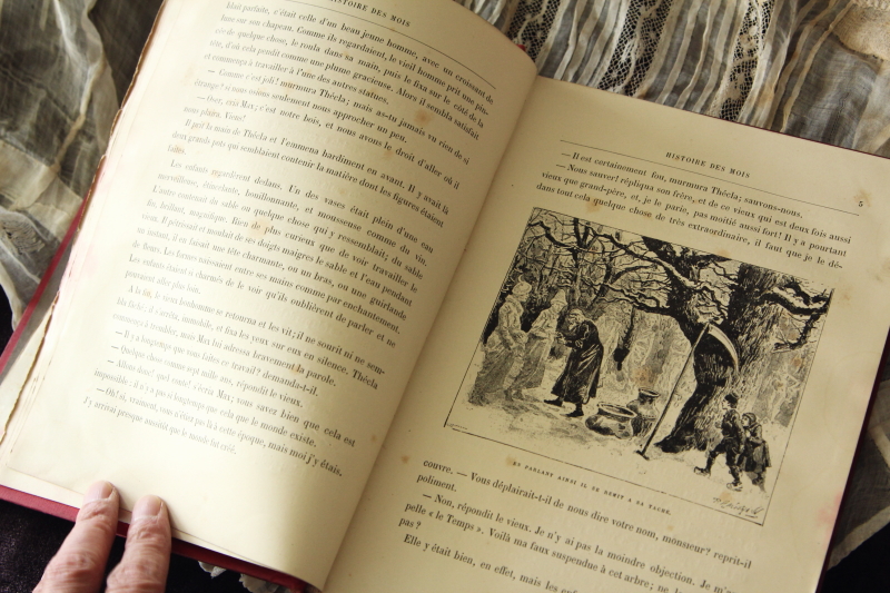 アンティークブック　妖精　古書　童話　フランス