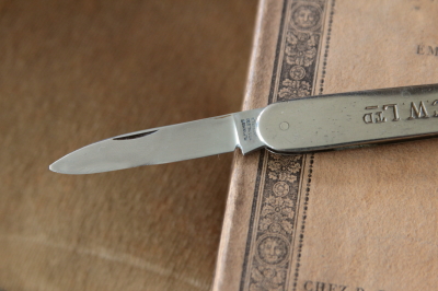 アンティークペーパーナイフ　フォールディングナイフ　イギリス