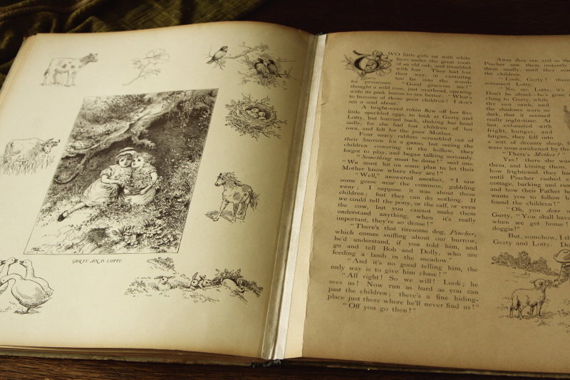 アンティークブックス 古書 児童書 絵本 little folks enquire within Ernest Nister イギリス