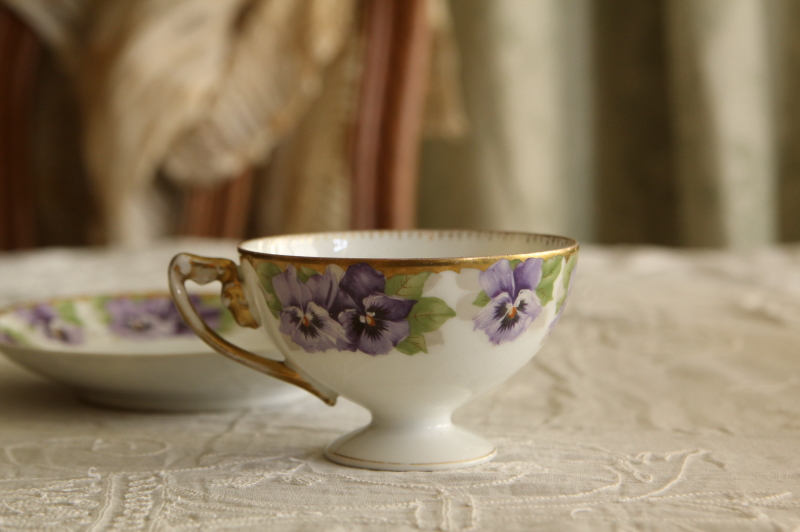 アンティークローゼンタール rosenthal bavalia スミレ ティー