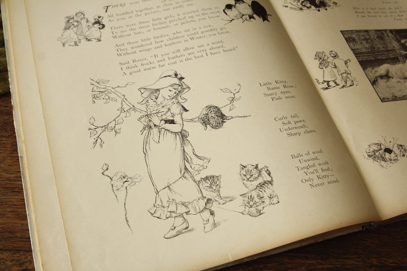 アンティークブックス 古書 児童書 絵本 little folks enquire within Ernest Nister イギリス
