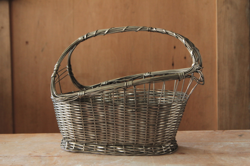 フランス　アンティーク　パニエ Panier｜06フランスアンティーク60年代 クロワッサン パニエ L