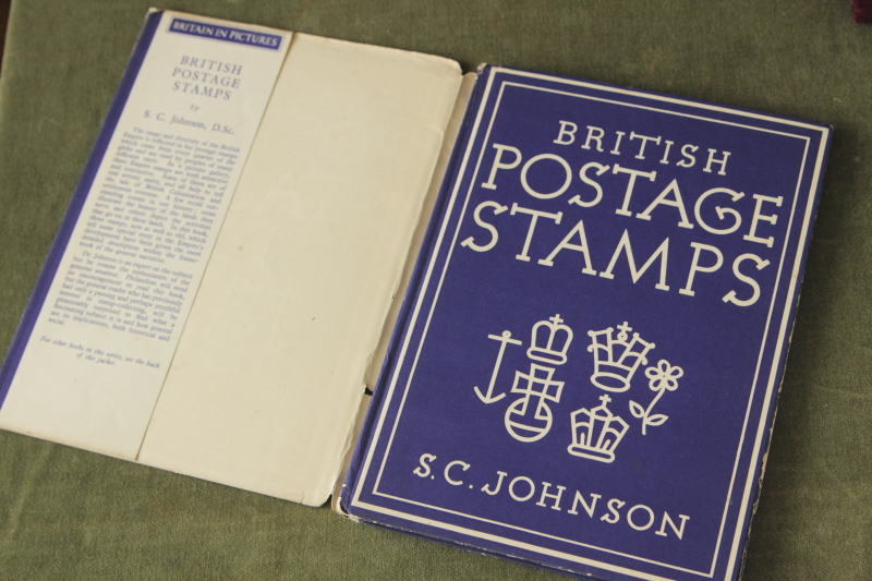 アンティークブック　古書　british in pictures 郵便切手　イギリス