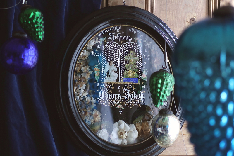 天使のメモリアルアートフレーム クロスターアルバイテン　天使　ドイツ・オーストリア アンティークストリュフ