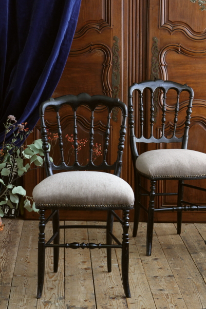 ナポレオンチェア 椅子 フランス アンティーク ナポレオン3世様式