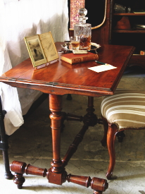 アンティークコーヒーテーブル　フランス　カフェビストロ　ナポレオン3世様式　ウォールナット