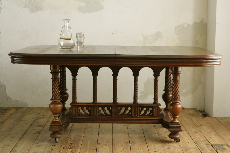 アンティークテーブル ダイニングテーブル フランス アンリ２世様式 