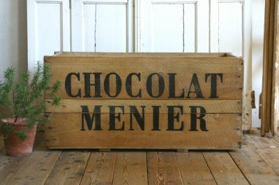 ショコラムニエ ウッドコンテナ アンティーク木箱 アンティークストリュフ