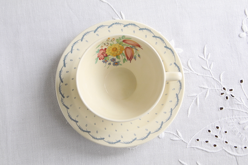 susie cooper スージークーパー プランタン ティーカップ ティートリオ イギリス アンティークストリュフ