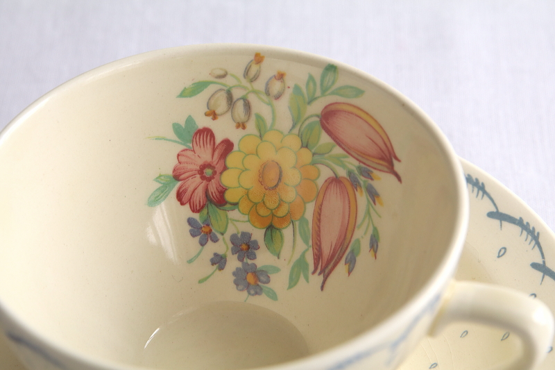 susie cooper スージークーパー プランタン ティーカップ ティートリオ イギリス アンティークストリュフ