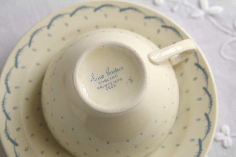 susie cooper スージークーパー プランタン ティーカップ ティートリオ イギリス アンティークストリュフ