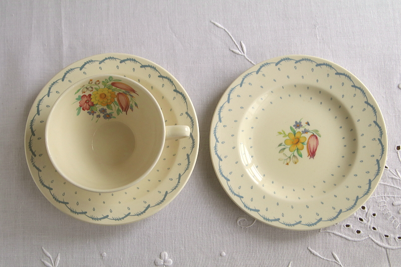 susie cooper スージークーパー プランタン ティーカップ ティートリオ イギリス アンティークストリュフ